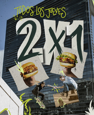 Oferta de 2x1 todos los jueves en The Good Burger