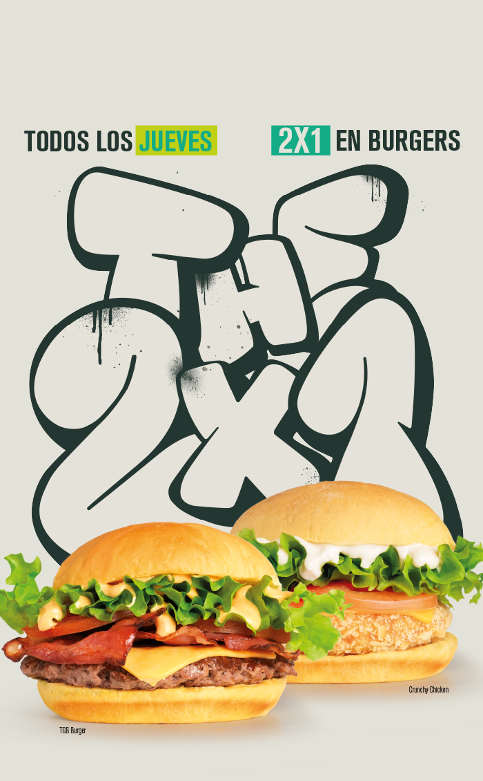 Oferta de 2x1 todos los jueves en The Good Burger